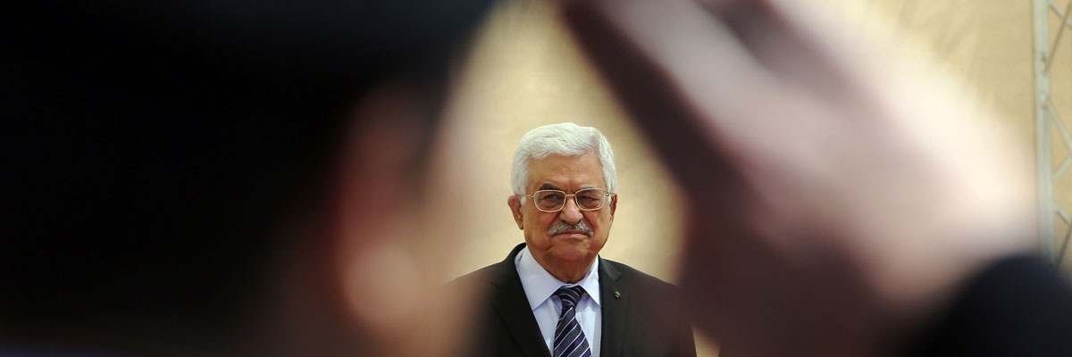 El presidente palestino, Mahmud Abbas, en una ceremonia en Ramala. Abbas Momani/AFP/Getty Images