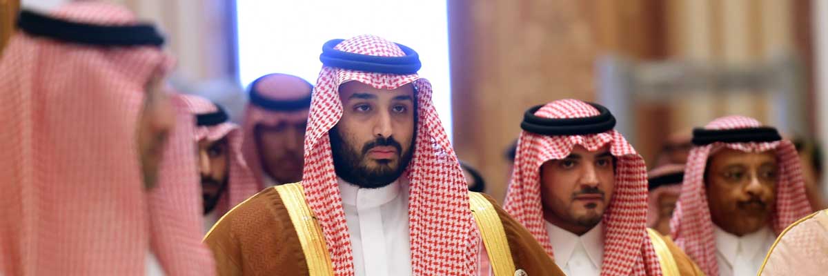 El príncipe saudí Mohamed bin Salman, quien se encarga de implementar el plan Visión 2030, en una cumbre en Riad. Fayed Nureldine/AFP/Getty Images