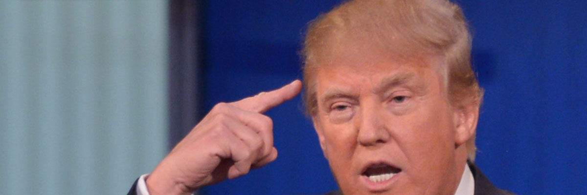 Donald Trump participando en el debate de las elecciones primarias republicanas. de Estados Unidos. Mandel Ngan/AFP/Getty Images)