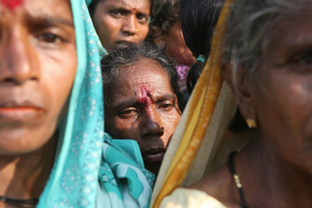Mujeres pertenecientes a la comunidad dalit, Mumbai. Sajajd Hussain/AFP/Getty Images
