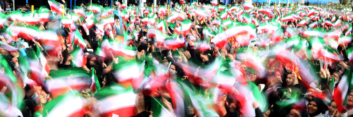Celebración del aniversario de la Revolución Islámica en la Plaza Azadi en Teherán, 2016. Atta Kenare/AFP/Getty Images