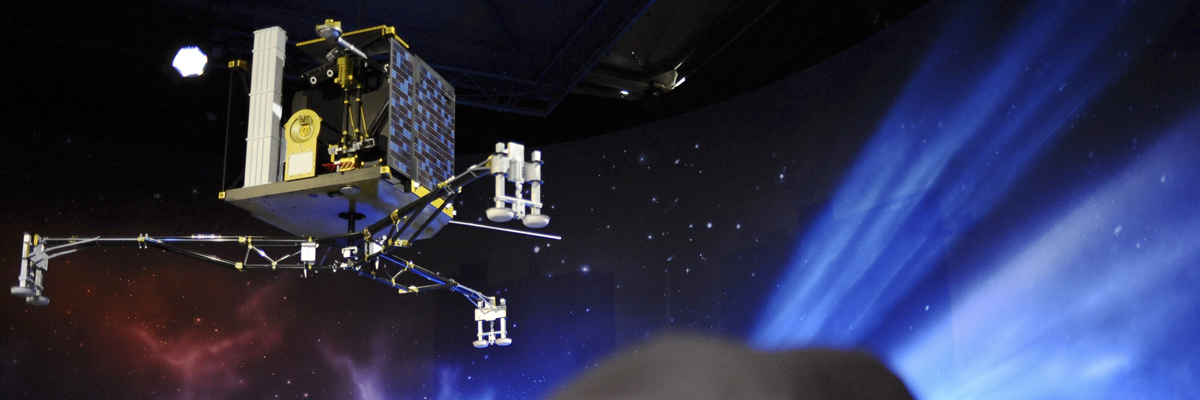 Modelo del robot Philae de la ESA en la Cite de l'espace (Space City) in Toulouse, France. Remy Gabalda/AFP/Getty Images)