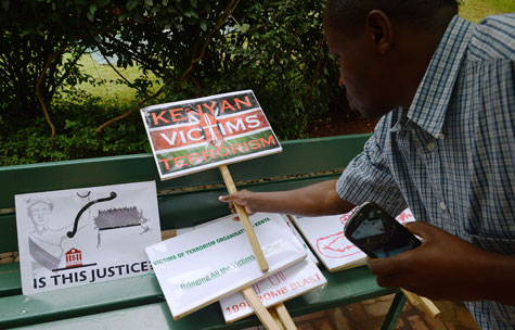 Conmemoración por las víctimas del terrorismo en Nairobi, Kenia. Simon Maina/AFP/Getty Images 
