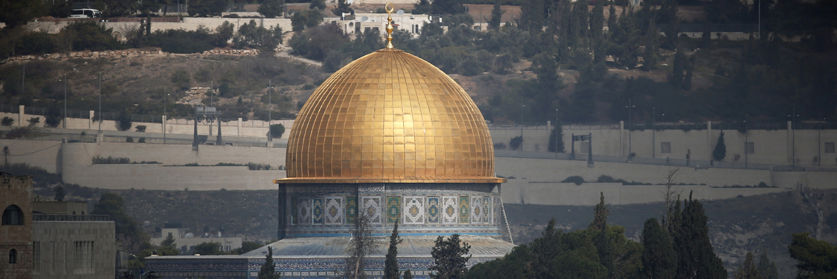 Cúpula de la Roca en la Explanada de las Mezquitas en Jerusalén. (Thomas Coex/AFP/Getty Images)