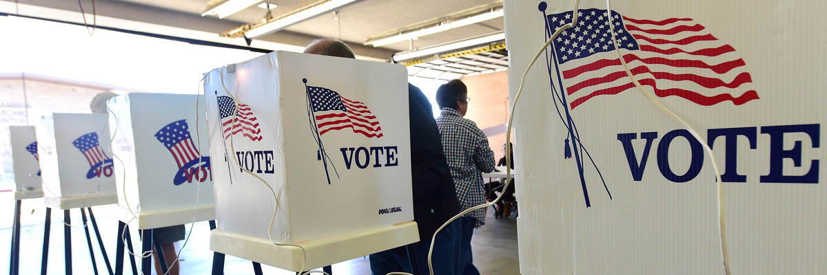 Votantes en California, Estados Unidos, noviembre de 2014. AFP/Getty Images