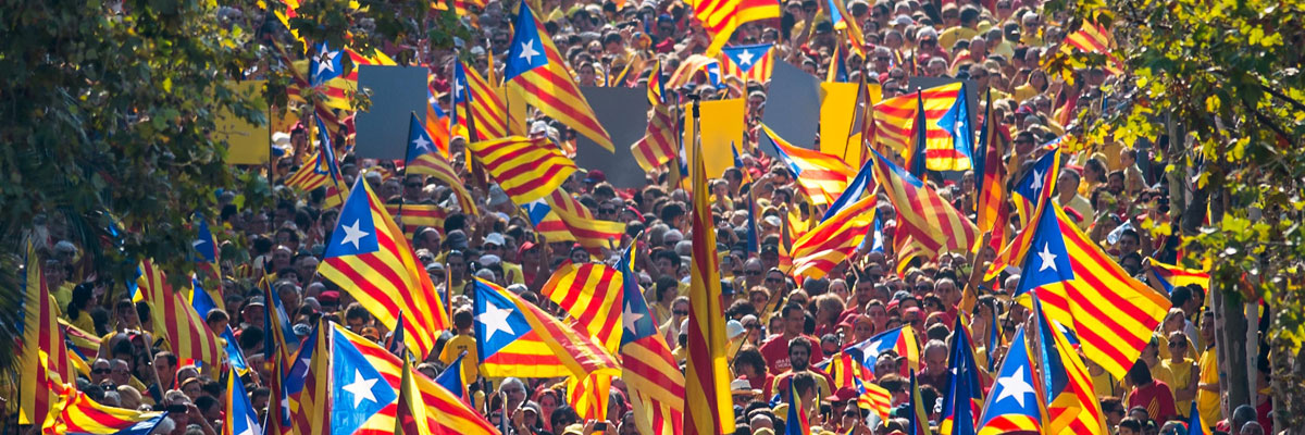 Manifestación independentista durante el Día de Cataluña (David Ramos/Getty Images)