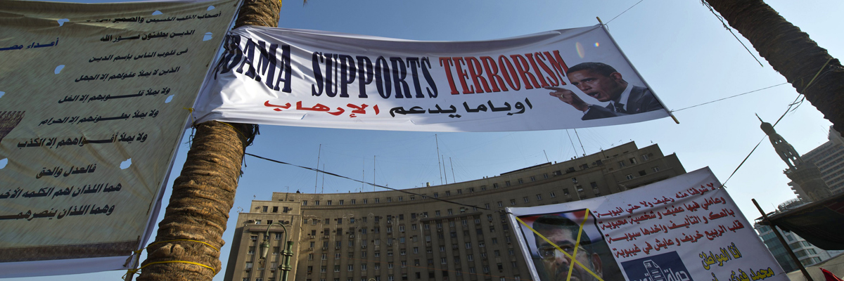 Manifestaciones en Egipto contra Barack Obama y Mohamed Morsi (Khaled Desouki/AFP/Getty Images).