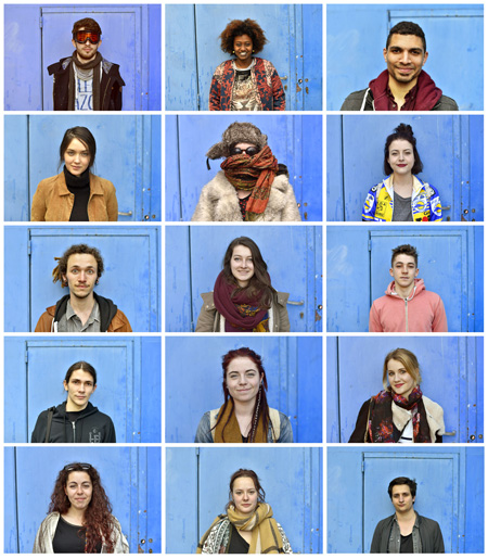 Combinación de fotos de diferentes estudiantes europeos. (Loic Venance/AFP/Getty Images)