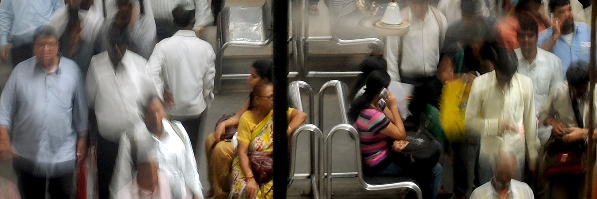 Estación de tren en Bombay, India. Punit Paranjpe/AFP/GettyImages