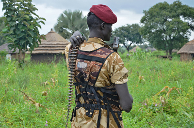 Un soldado del SPLA. (Samir Bol/AFP/Getty Images)