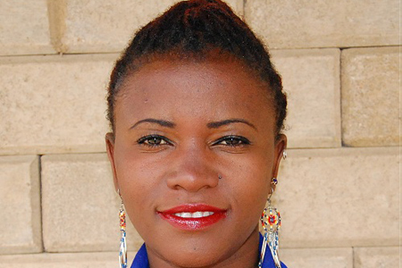 La periodista y bloguera ugandesa Rosebell Kagumire. 