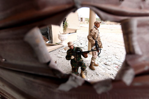 Soldados que luchan contra milicias islamistas en Libia. Abdullah Doma /AFP/Getty Images 