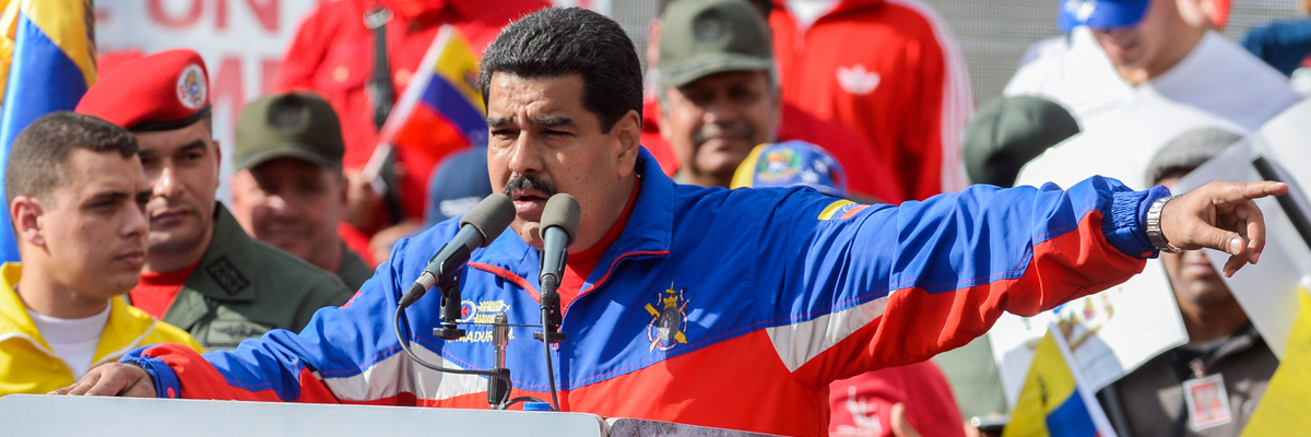 El presidente venezolano, Nicolás Maduro, durante un discurso en Caracas, febrero 2015. Federico Parra/AFP/Getty Images 