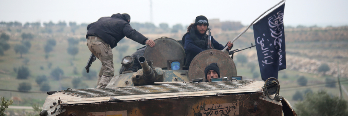 Miembros de Al Qaeda en Siria. (Fadi al-Halabi/AFP/Getty Images)