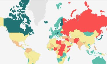 Mapa interactivo y gráficos del Índice de paz global 2017